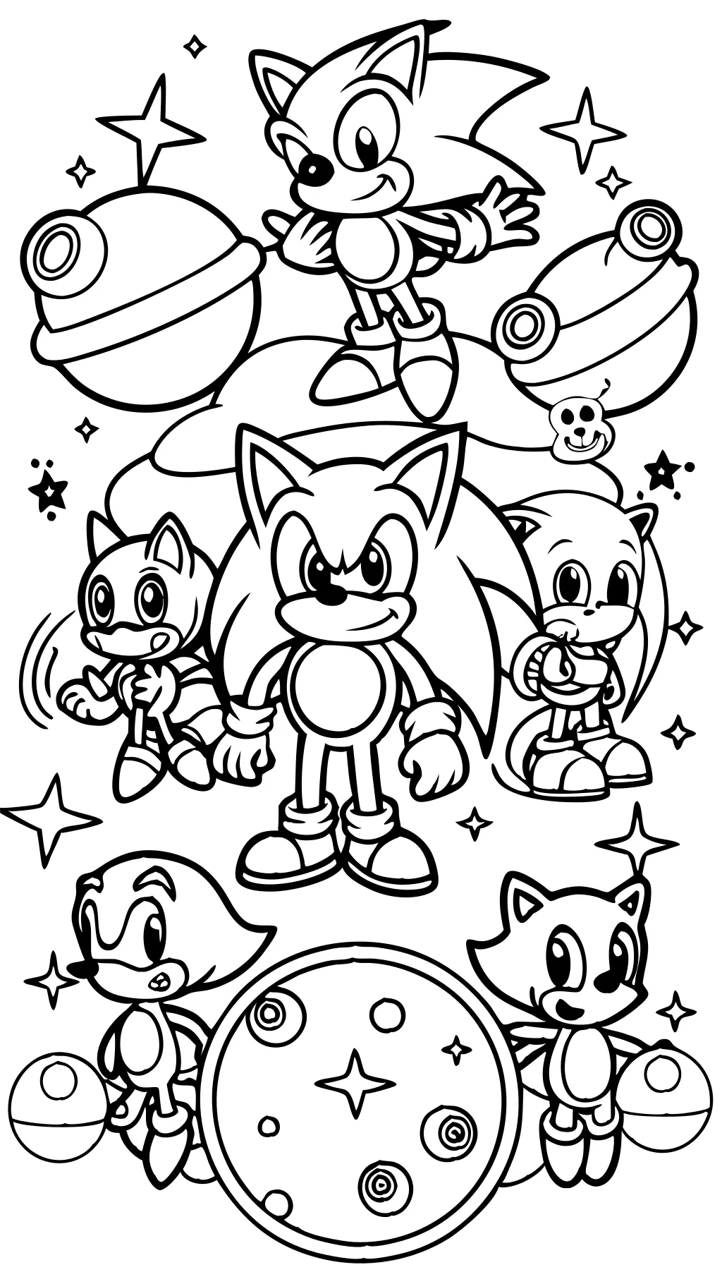 Sonic Superstars Pages para colorear